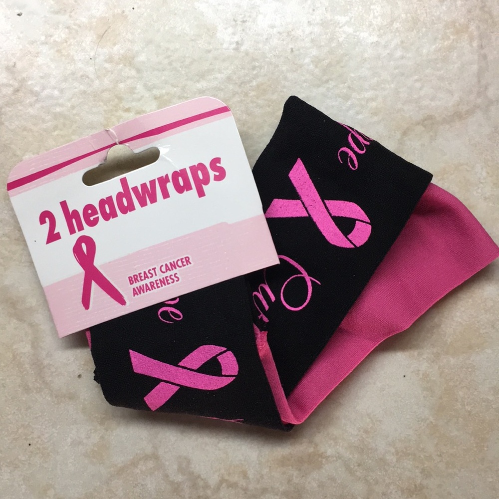 2 Headbands breast cancer awareness